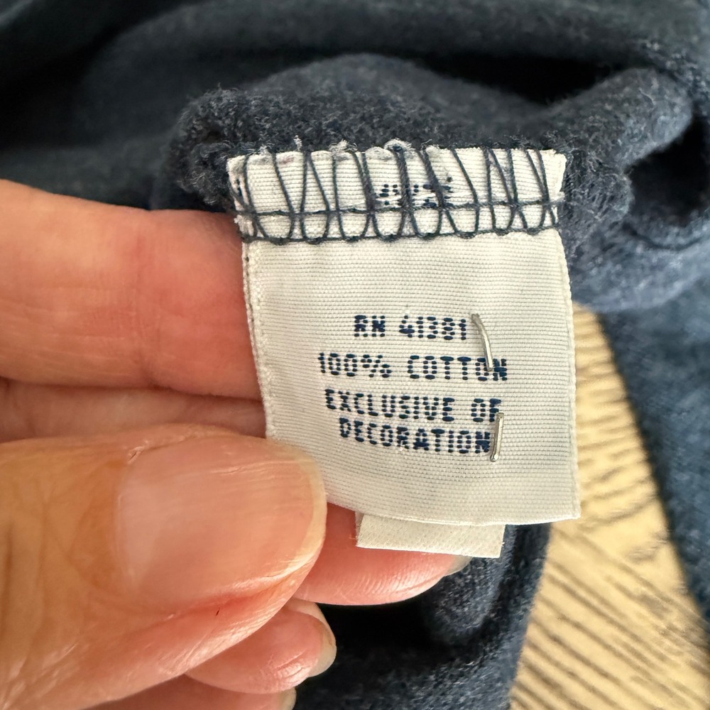 Polo Ralph Lauren Mens XXL Long Sleeve Polo Shirt Navy Blue Heather Cotton Pony - Picture 6 of 11